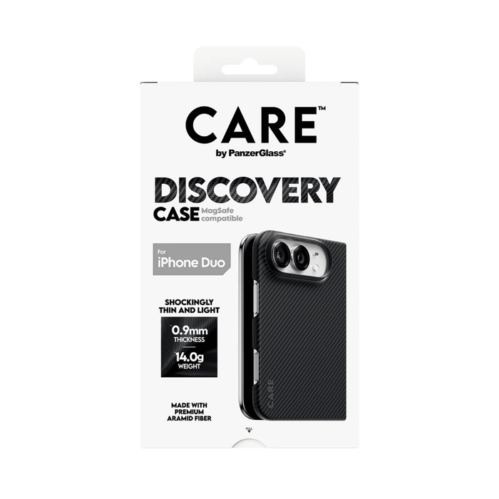 PanzerGlass Discovery MagSafe Case for iPhone Duo, premium aramid fiber for strong protection while maintaining a slim.