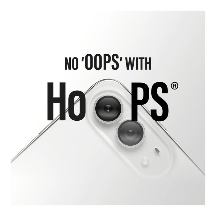 PanzerGlass Hoops Camera Lens Protector iPhone Duo, Durable glass for rear camera lenses against scratches & impacts.