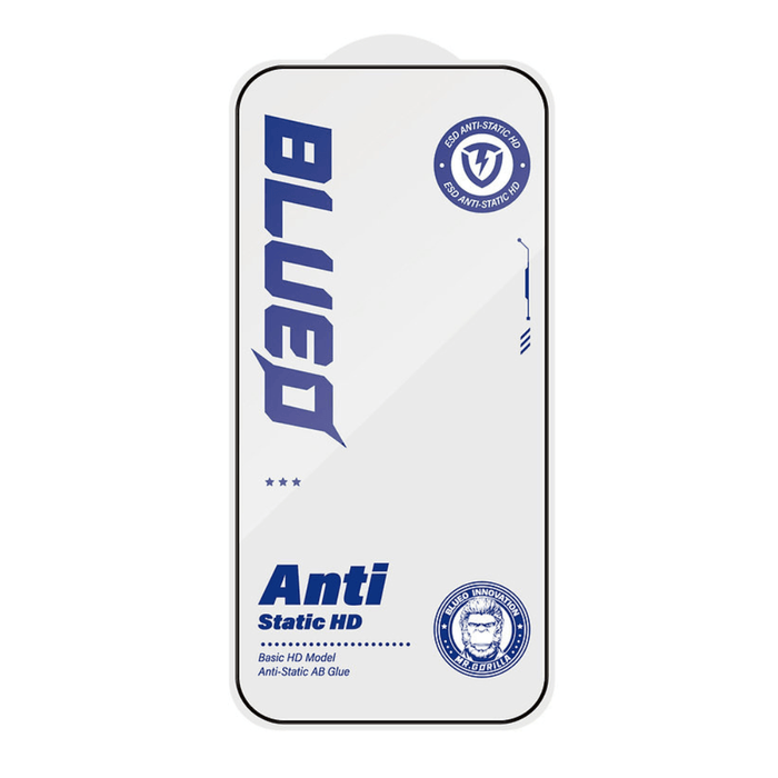 BLUEO Anti-Static Glass with Smooth Touch for iPhone Pro and Pro Max - TaMiMi Projects Qatar