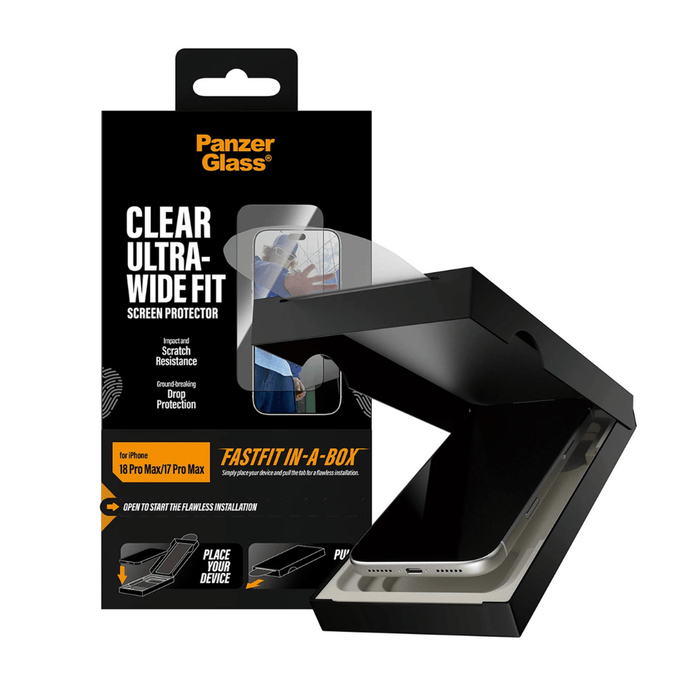 PanzerGlass Screen Protector for iPhone 18 Pro Max / 17 Pro Max - Clear