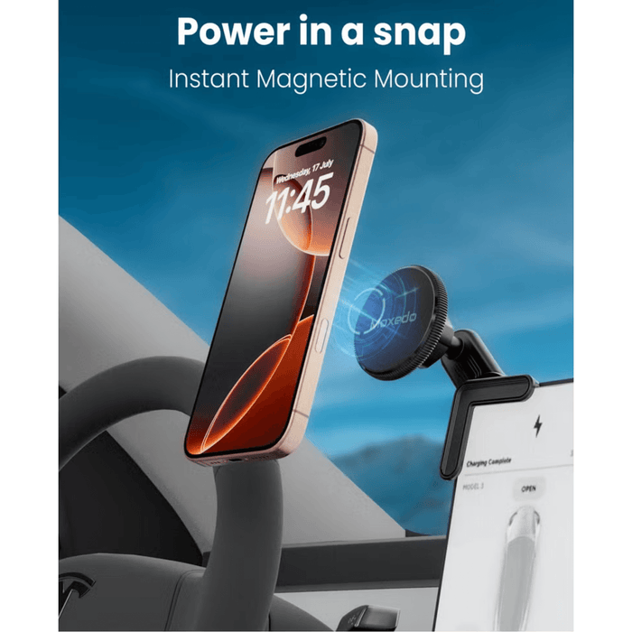 ‫قاعدة هاتف مغناطيسية MOXEDO تثبيت بجانب شاشة السيارة من TaMiMi Projects in Qatar‬