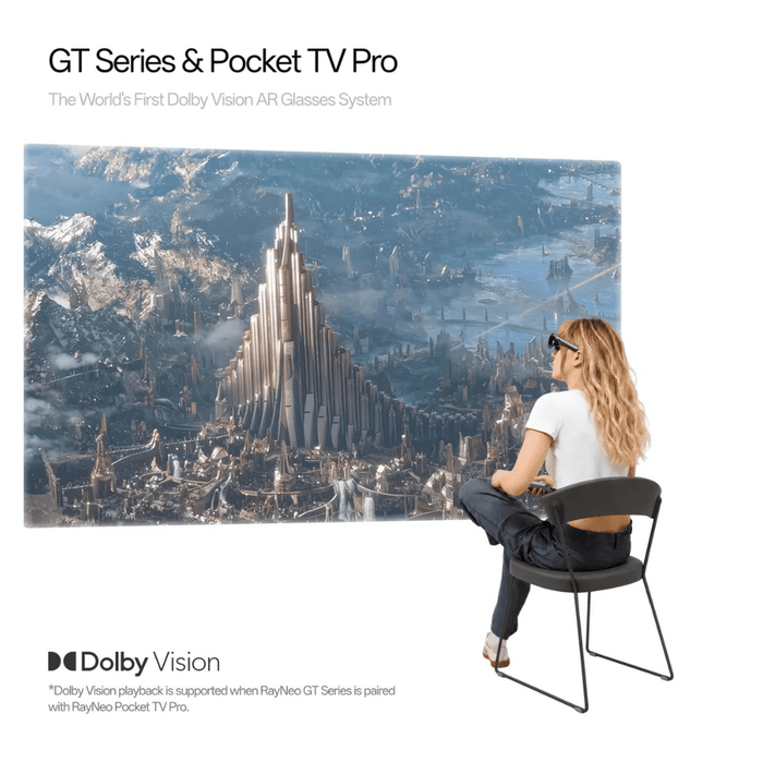 RayNeo Pocket TV Pro - Google TV Streaming Device for AR Glasses