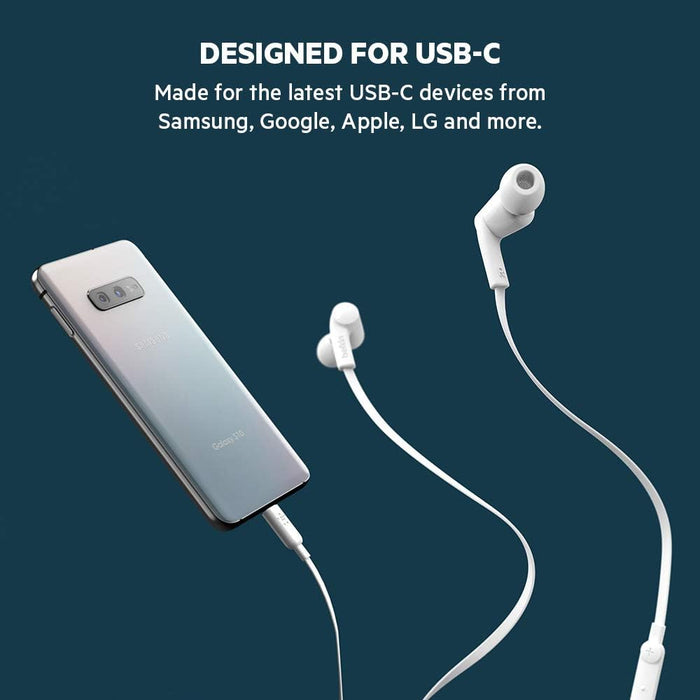 Belkin SOUNDFORM™  Headphones with USB-C Connector - White