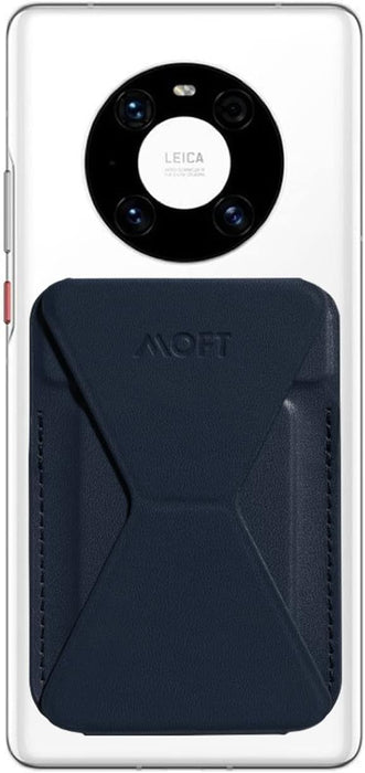 MOFT Invisible Phone Stand & Wallet Dark Blue + Black