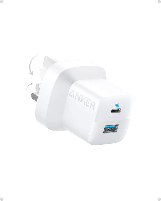 Anker 323 Charger 33W + Cable Usb-c To Lightning 3Ft - White