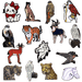 Animal Stickers, Premium 3D metal﻿ sticker, Made from durable metal with fine details, now from TaMiMi Projects in Qatar. 