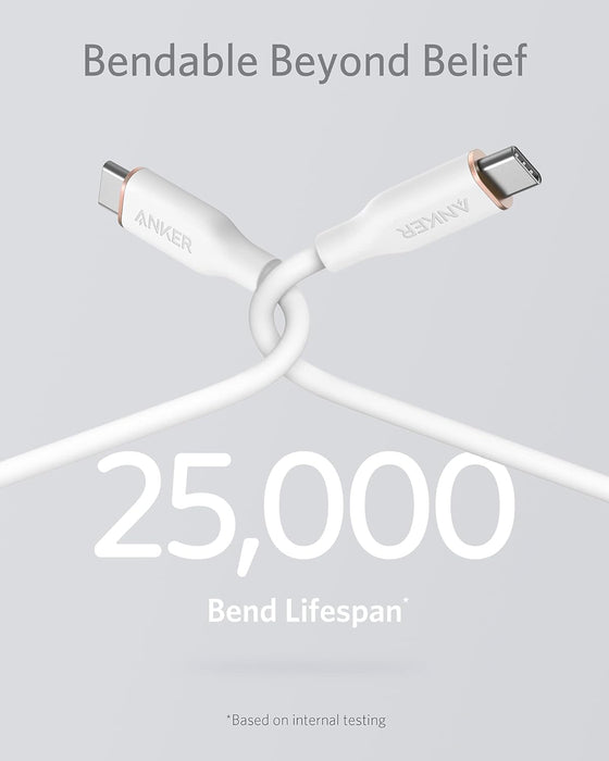Anker PowerLine ||| Flow USB-C to USB-C Cable - 90cm - White