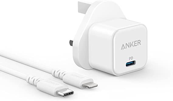 Anker PowerPort III 20W Cube With Charging Cable - White