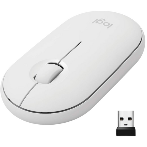 Logitech Pebble Wireless Mouse M350 - Slim - White
