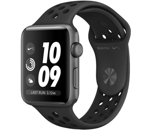 Get Apple Apple Watch 45mm Nike Sport Band - Anthracite / Black in Qatar from TaMiMi Projects