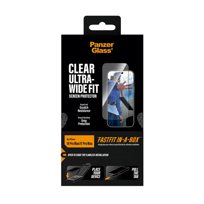 PanzerGlass Screen Protector for iPhone 18 Pro Max / 17 Pro Max - Clear