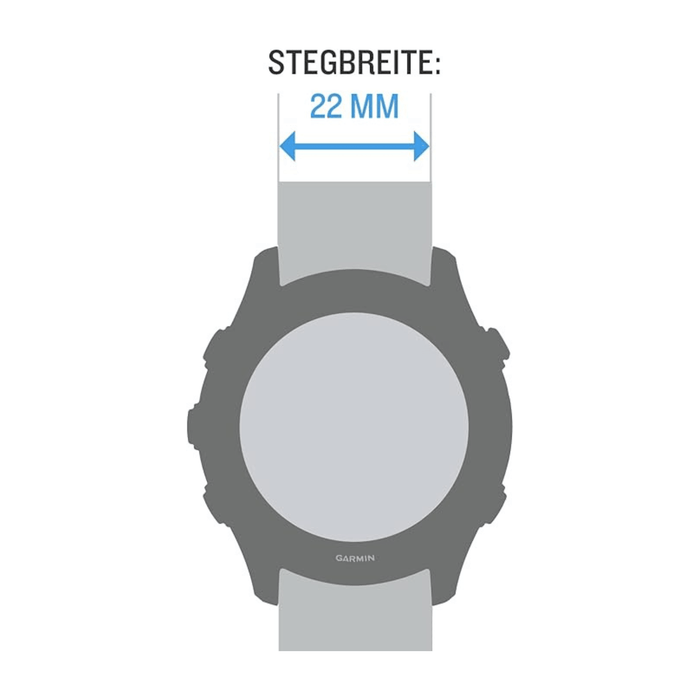 Garmin UltraFit Nylon Strap 22mm - Gray