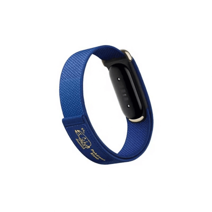 Google Fitbit Air Special Edition Pokémon Sleep in Sleepy Blue, Sleepy Blue band with Sleeping Pikachu design.