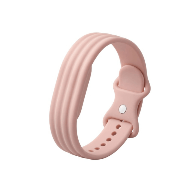 Pink Blupebble silicone band compatible with Google Fitbit Air
