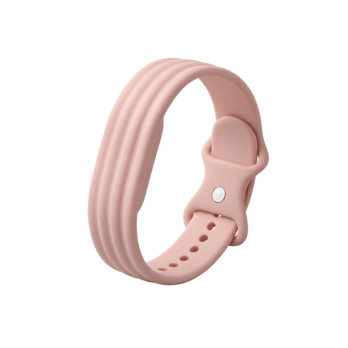 Pink Blupebble silicone band compatible with Google Fitbit Air