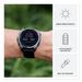 Garmin fēnix 9 Smartwatch Titanium with Pebble Grey Silicone Band - 47mm, Supports over 100 sports and activities.