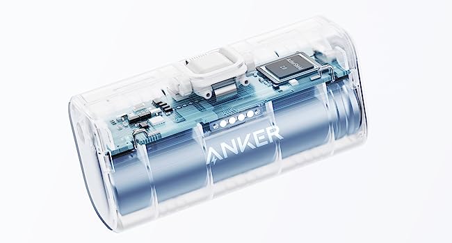Anker Nano Power Bank 5K Built-In Lightning Connector - Blue