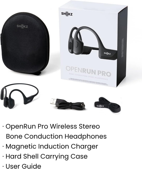 SHOKZ OpenRun Pro Wireless Headphones - Black