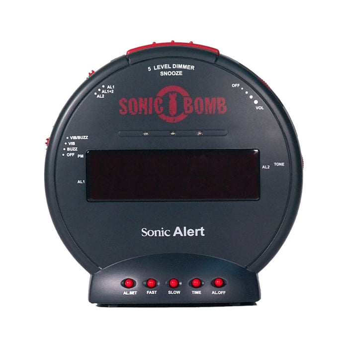 Sonic Bomb Dual Extra Loud Alarm Clock with Bed Shaker