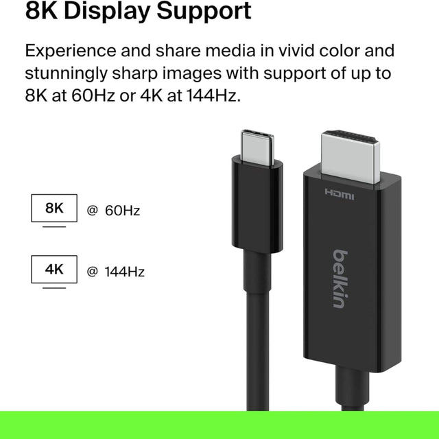 Adapter supports 8K resolution at 60Hz for crystal-clear video at TaMiMi Projects.