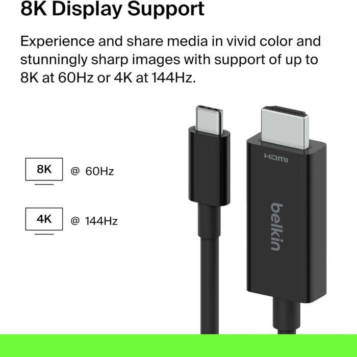 Adapter supports 8K resolution at 60Hz for crystal-clear video at TaMiMi Projects.