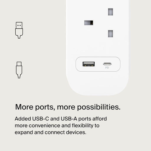 Get Belkin ‫محول بيلكن ٤ مداخل / منفذ تايب سي PD / منفذ USB-A‬ in Qatar from TaMiMi Projects