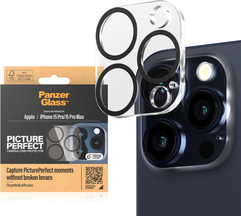 PanzerGlass™ PicturePerfect Camera Lens Protector For iPhone 15 Pro | 15 Pro Max