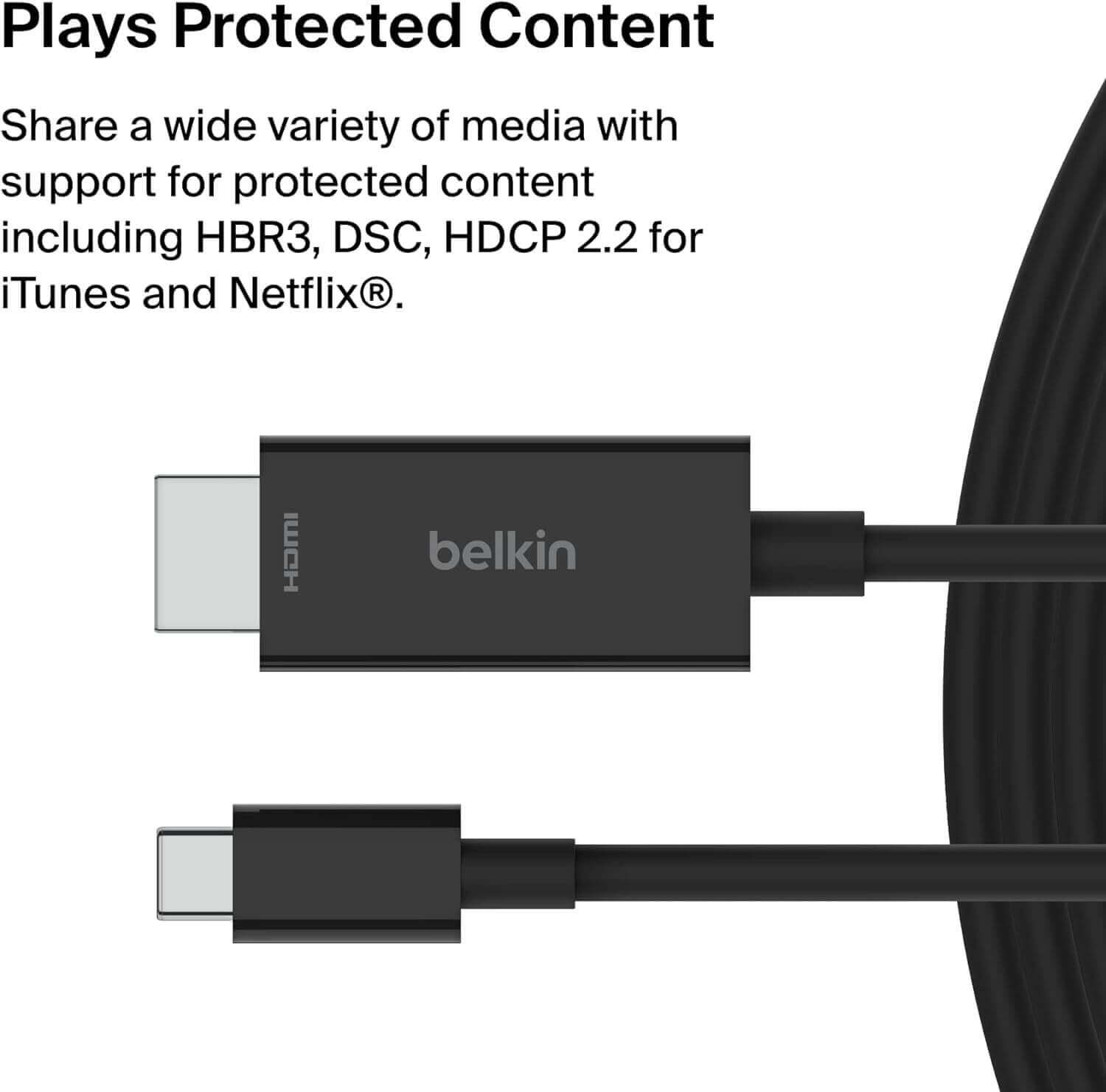 Belkin USB-C to HDMI 2.1 Cable - 2M Belkin USB-C to HDMI 2.1 Cable - 2M