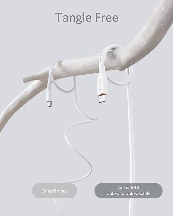 Anker PowerLine ||| Flow USB-C to USB-C Cable - 90cm - White