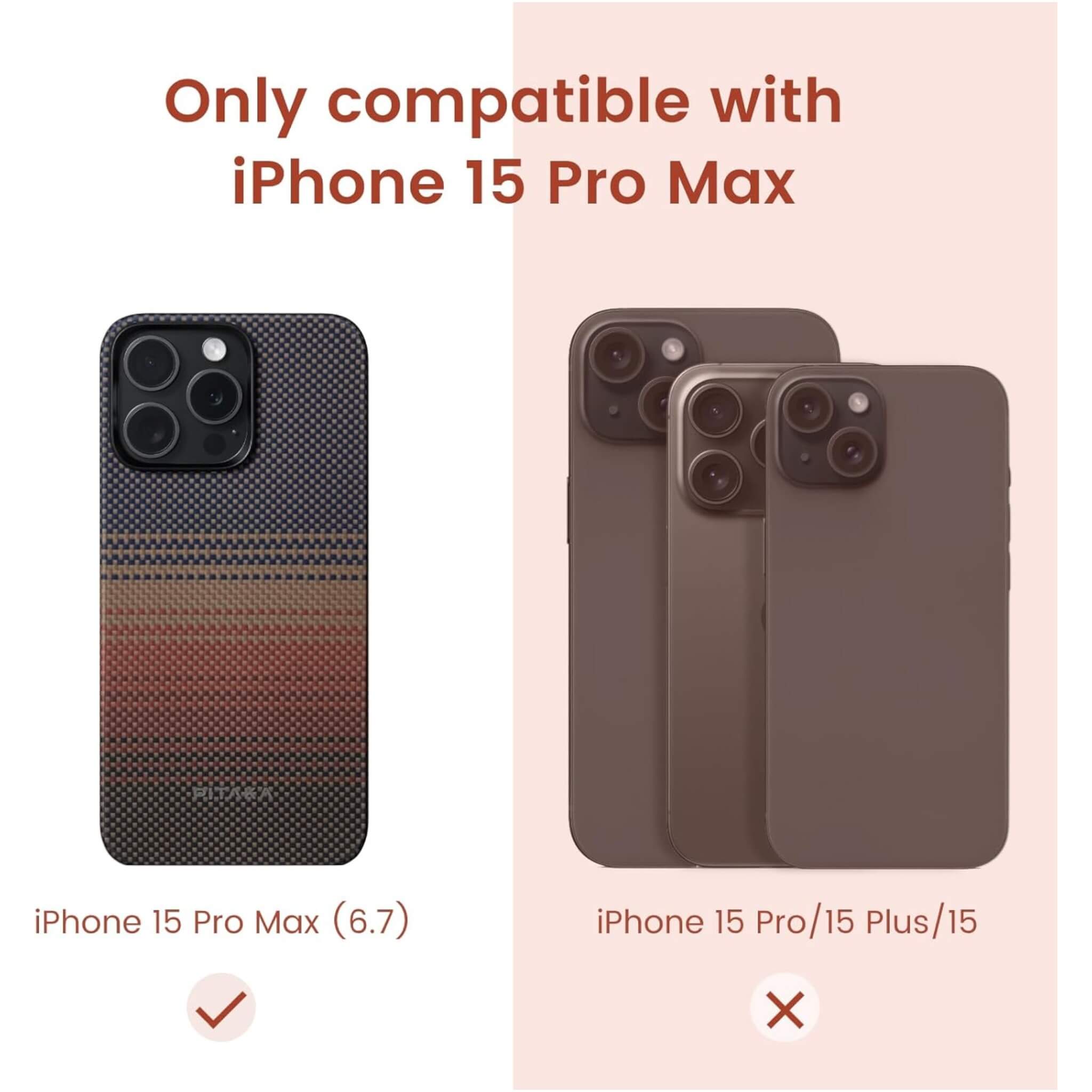 Pitaka Case for iPhone 15 Pro Max - Sunset Pitaka Case for iPhone 15 Pro Max - Sunset