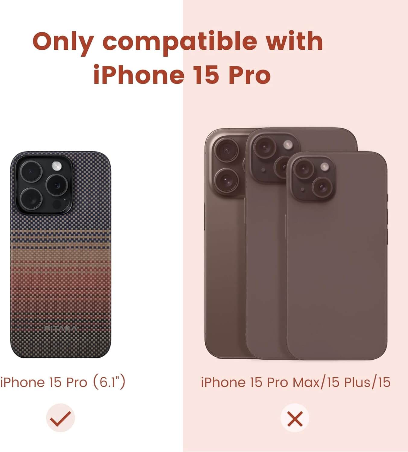 Pitaka Case for iPhone 15 Pro - Sunset Pitaka Case for iPhone 15 Pro - Sunset