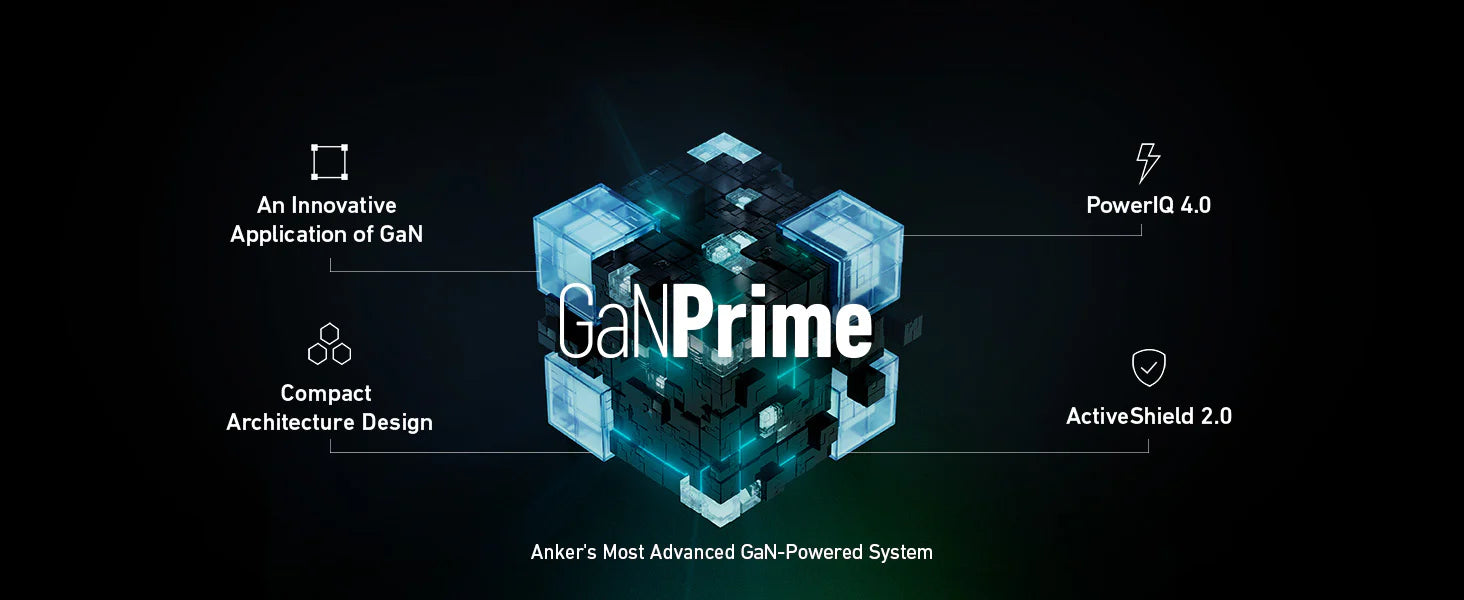 Anker Prime 240W GaN Charger (4 Ports ) - Black