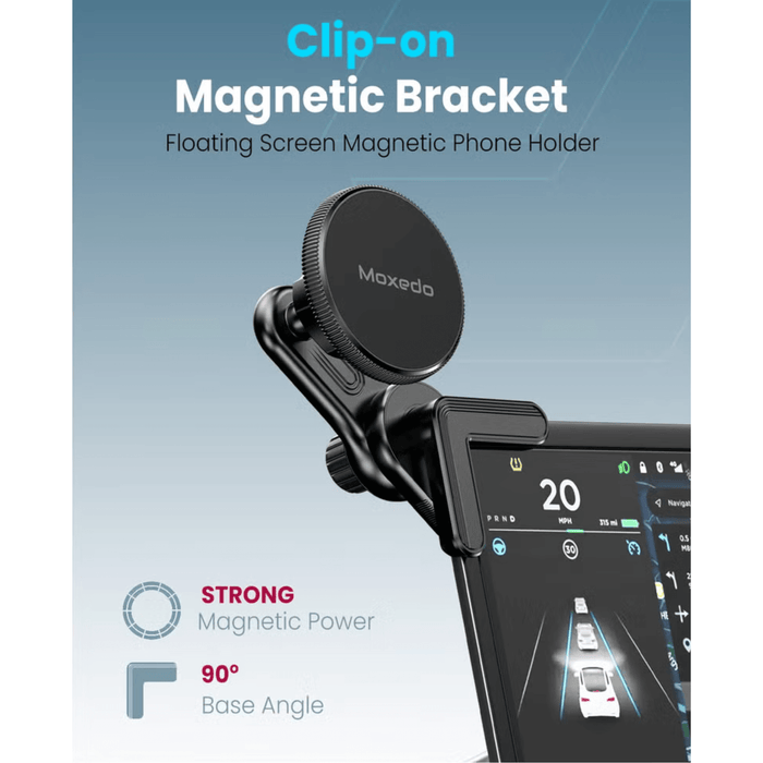 clip-on magnetic phone holder with 90 degree base from TaMiMi Projects in Qatar‬