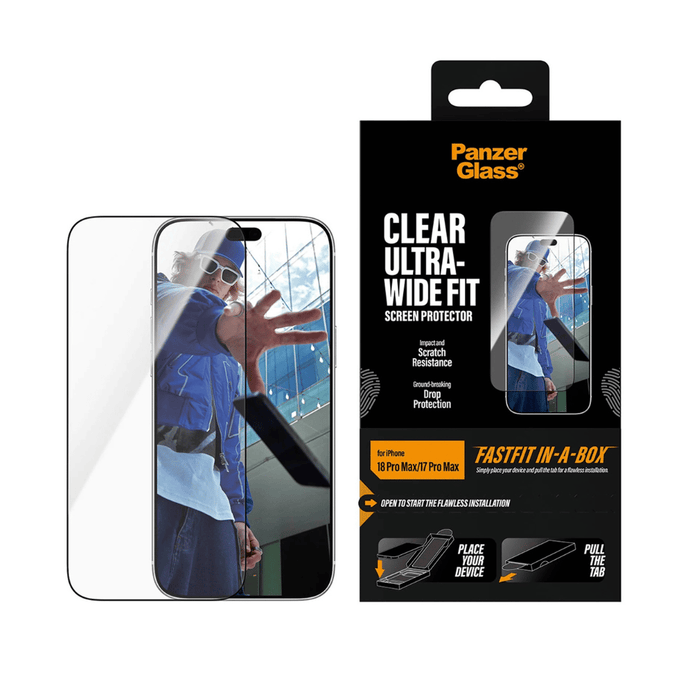 PanzerGlass Screen Protector for iPhone 18 Pro Max / 17 Pro Max - Clear