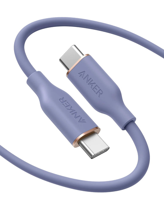 Anker PowerLine lll Flow USB-C to USB-C Cable - 1.8m - Purple
