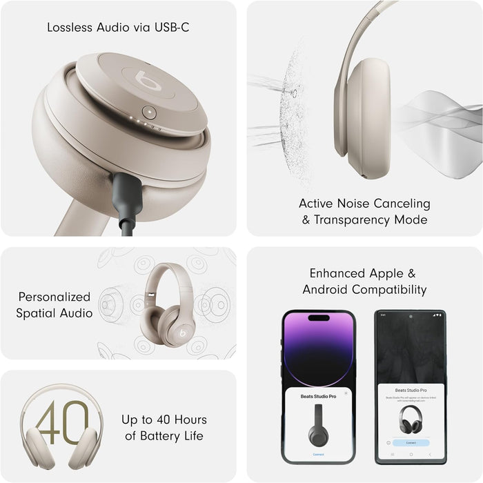 Beats Studio Pro Wireless Headphones - Sandstone