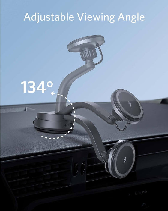 Anker MagGo Magnetic Car Charger (Model 613) - Car Mount View