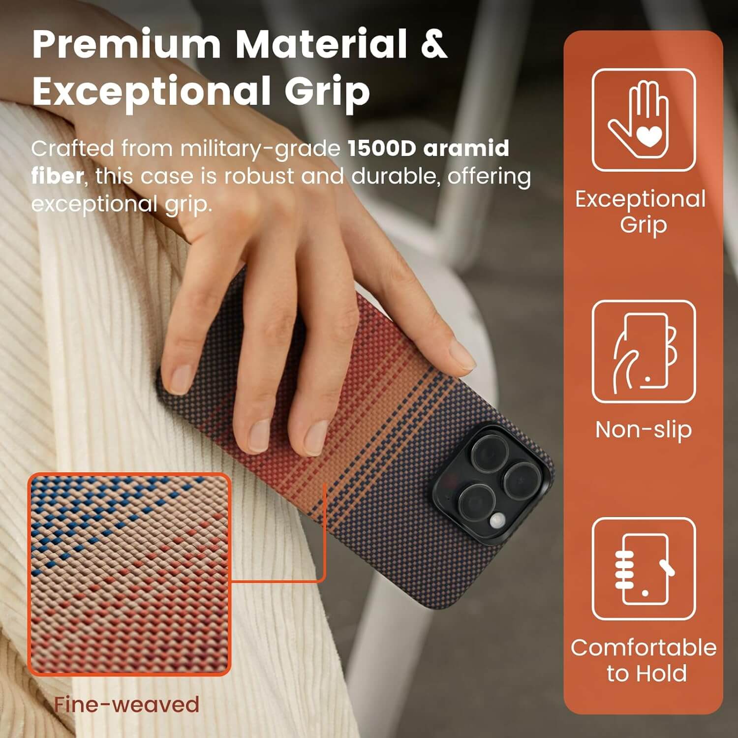 Pitaka Case for iPhone 15 Pro - Sunset Pitaka Case for iPhone 15 Pro - Sunset