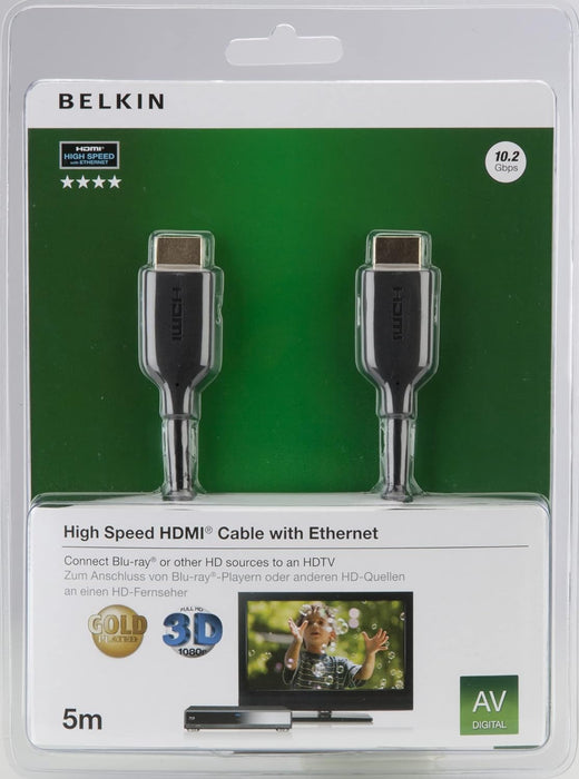 Get Belkin Belkin HDMI to HDMI - 5m in Qatar from TaMiMi Projects