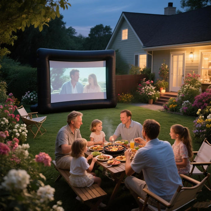 Inflatable Movie Screen، Create a home theater experience with family and friends in your backyard. from Tamimi Projects in Qatar.