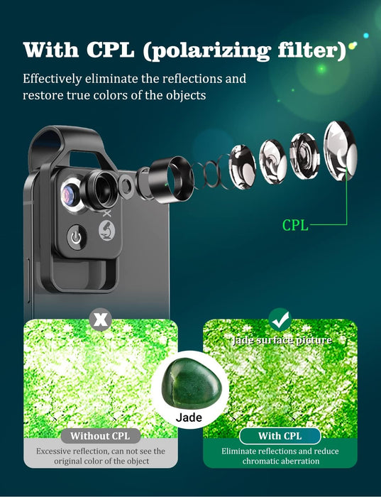 200X Phone Mini Pocket Microscope
