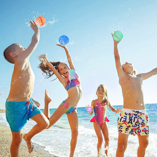 Buy reusable water balloons from TaMiMi Projects in Qatar. Top Amazon seller, 2.3-inch size, easy fill, magnetic closure, lightweight.