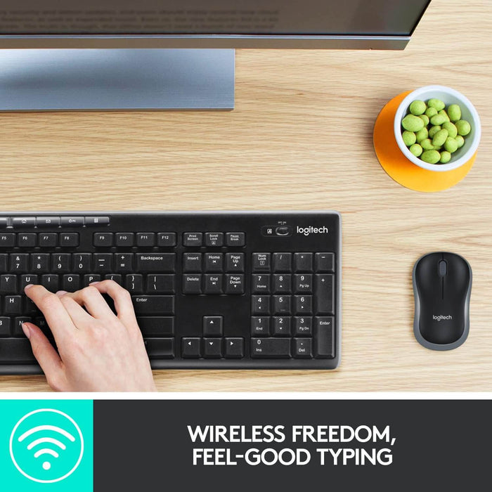 Convenient Logitech MK270 keyboard and mouse