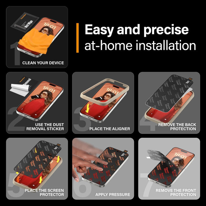 PanzerGlass™ Screen Protector Apple iPhone 15 Pro - Classic Fit