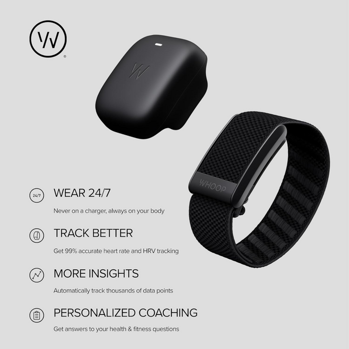 Whoop 4.0 Fitness Tracker highlighting its features