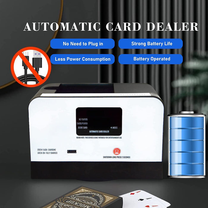 Automatic card dealer, portable, anti-cheating, supports 3-8 players, TaMiMi Projects Qatar.