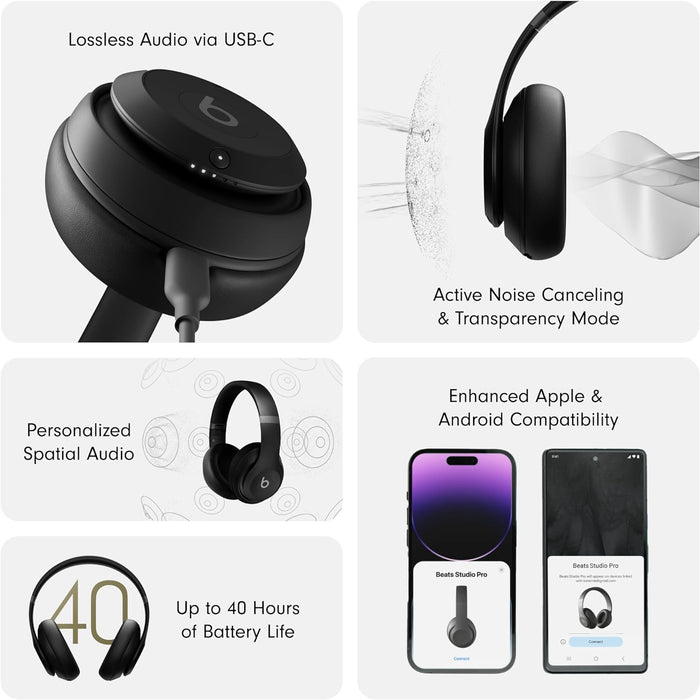 Beats Studio Pro Wireless Headphones - Black