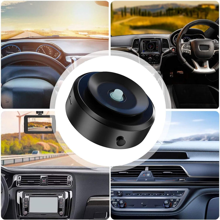 Hybrid car mount with 15W wireless charging and magnetic suction, 360° rotation for smartphones. Available at TaMiMi Projects Qatar.