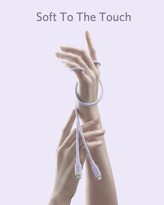 Anker Powerline III Flow USB C to Lightning - 180cm - Purple