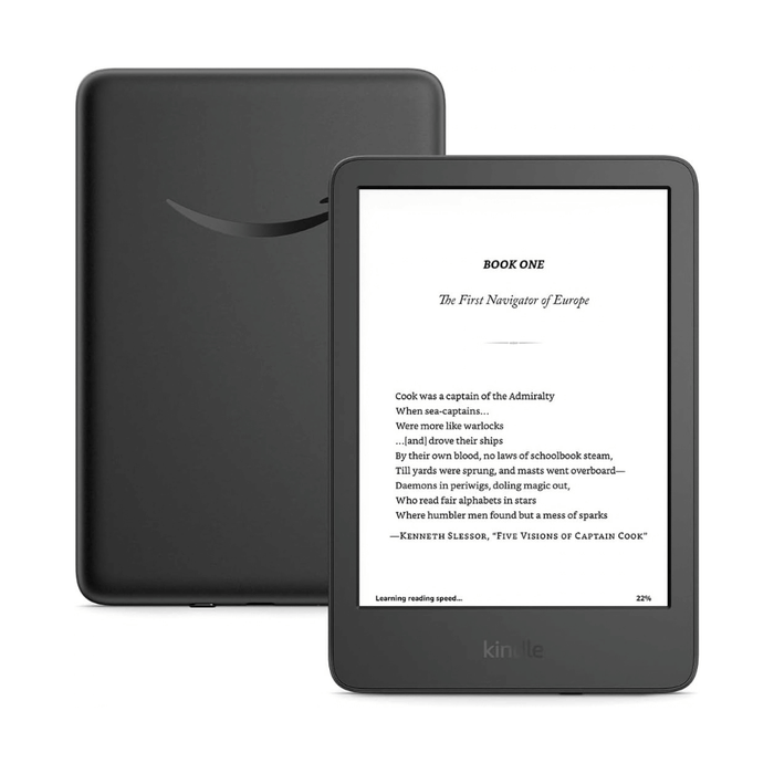 Amazon Kindle (11th Gen) 16GB, 6-inch glare-free display for clear reading in different lighting conditions.